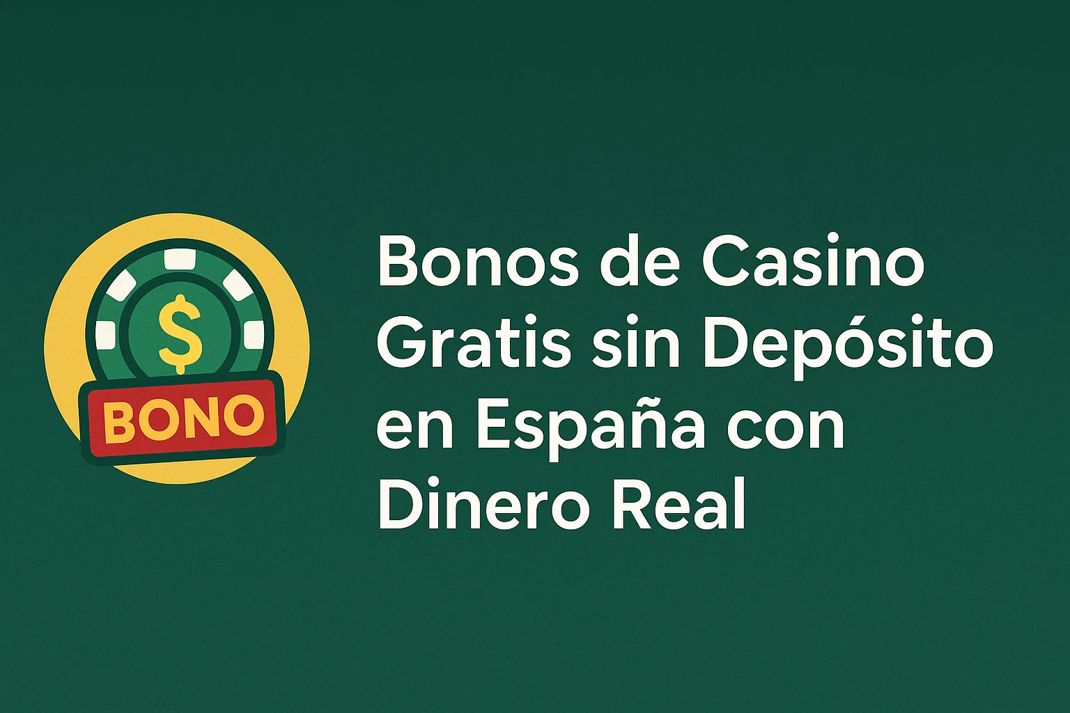 Bonos de Casino Gratis sin Depósito en España con Dinero Real